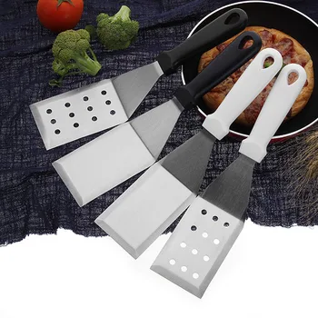 

Pancake Shovel Cross-Border Stainless Steel Beveled Cheese Cake Shovel Three-Sided Steak Cooking Shovel Baking Tools