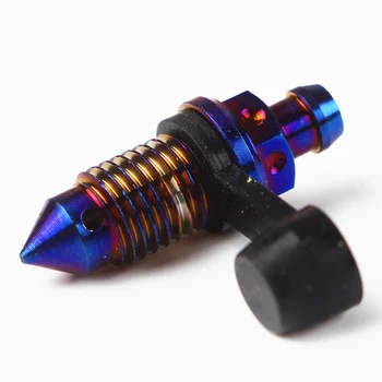 

RZMA motorcycle bleed nipple banjo bolt M10X1.25MM 304 stainless steel cnc plated color for honda yamaha kawasaki suzuki