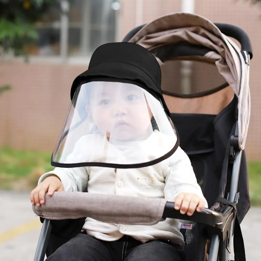

PULUZ Anti-Saliva Splash Anti-Spitting Anti-Fog Anti-Oil Protective Cap Kids Fisherman Hat Removable Face Shield Full Face Cover