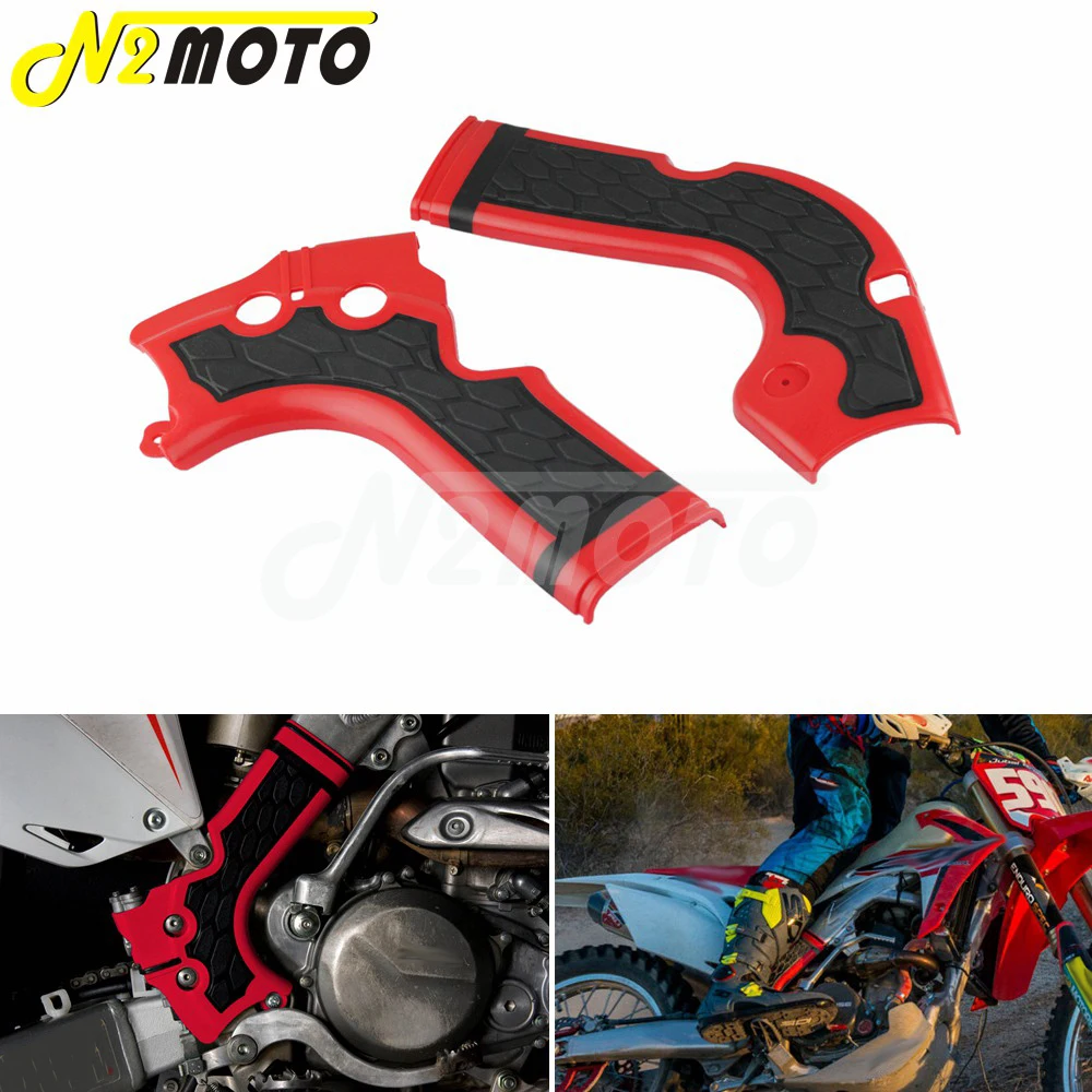 Merah Motocross Frame Guard Perlindungan Cover Grip Untuk Honda CRF250R CRF450R CRF 250 450 R 2013 2016 Sepeda Motor Plastik Frameguard Honda Motorcycles 250 Guard Motorcyclehonda Crf Motorcycle AliExpress