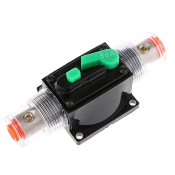 

2x 50A Manual Reset Circuit Breaker Overload Protection Fuse Holder