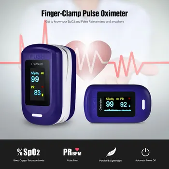 

Heart Rate Pulse Oximeter Spo2 Mini Portable Finger Oximeter Fingertip Blood Oxygen Saturator Monitor Oxymeter Medical Health