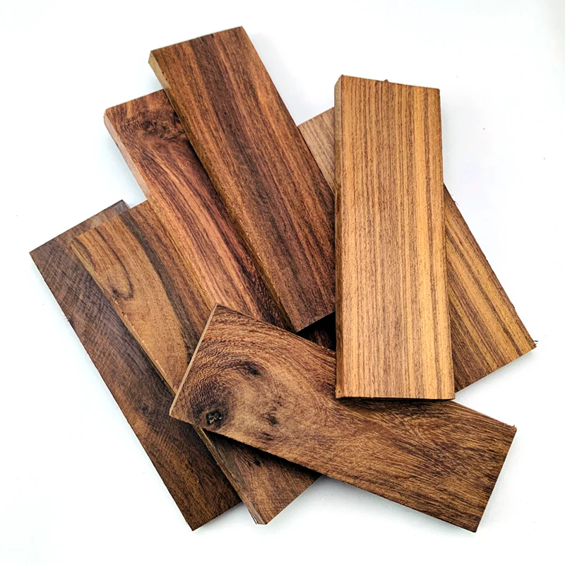 

2pcs Black rosewood Natural wood Origin Indonesia Knife handle Patch material 120*40*8mm