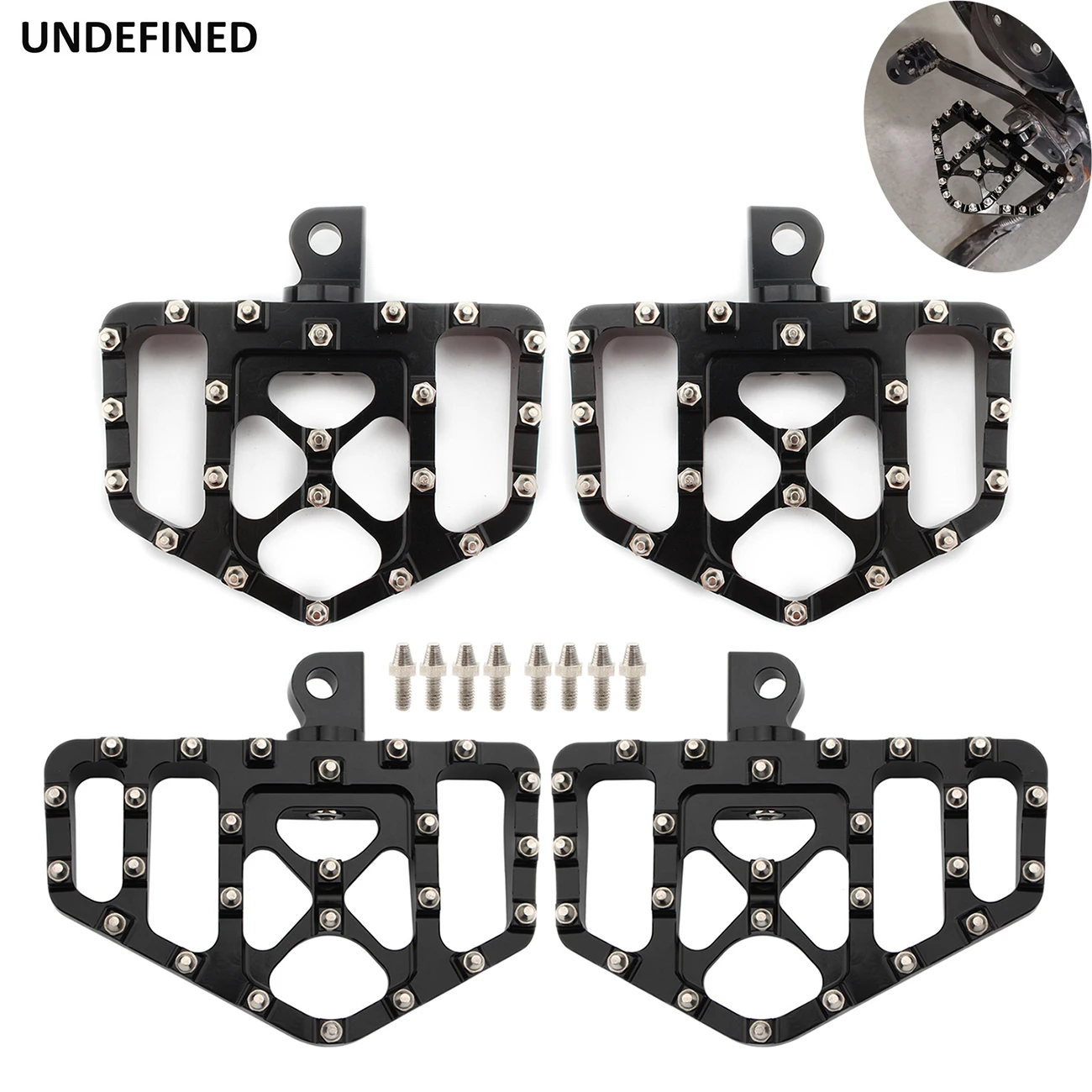 

MX Foot Pegs Mini Offroad Floorboards Non-Slip Pedals Bobber Chopper Style For Harley Touring Sportster 883 Dyna FXDF Softail