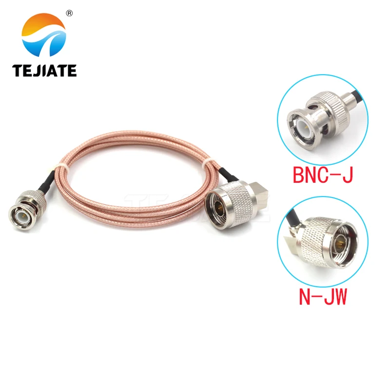 

1PCS TEJIATE Adapter Cable N To BNC Type NJW Convert BNCJ 8-90CM 1M 1.5M 2M Length Connector RG316 Wire