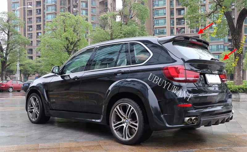 Для BMW F15 X5 углеродное волокно внешний задний спойлер на крыше задний багажник багажника крыло украшение автомобиля Стайлинг
