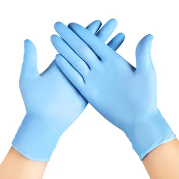 

100pcs Disposable Latex Gloves White Non-Slip Acid and Alkali Laboratory Rubber Latex Gloves Household Cleaning Products