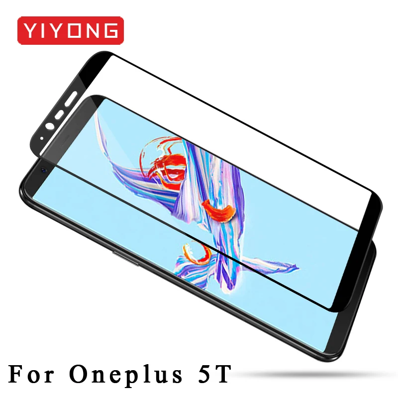 25 шт./лот YIYONG 5D полное покрытие Oneplus 6 5 3T 5T T закаленное стекло Защита экрана для One