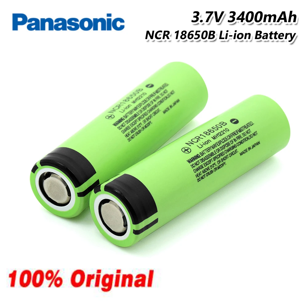 

Panasonic NCR 18650 battery rechargeable 3400mah 3.7v lithium 3400MAh bateria 18650B cellfor Laser Pen LED For laptop Flashlight