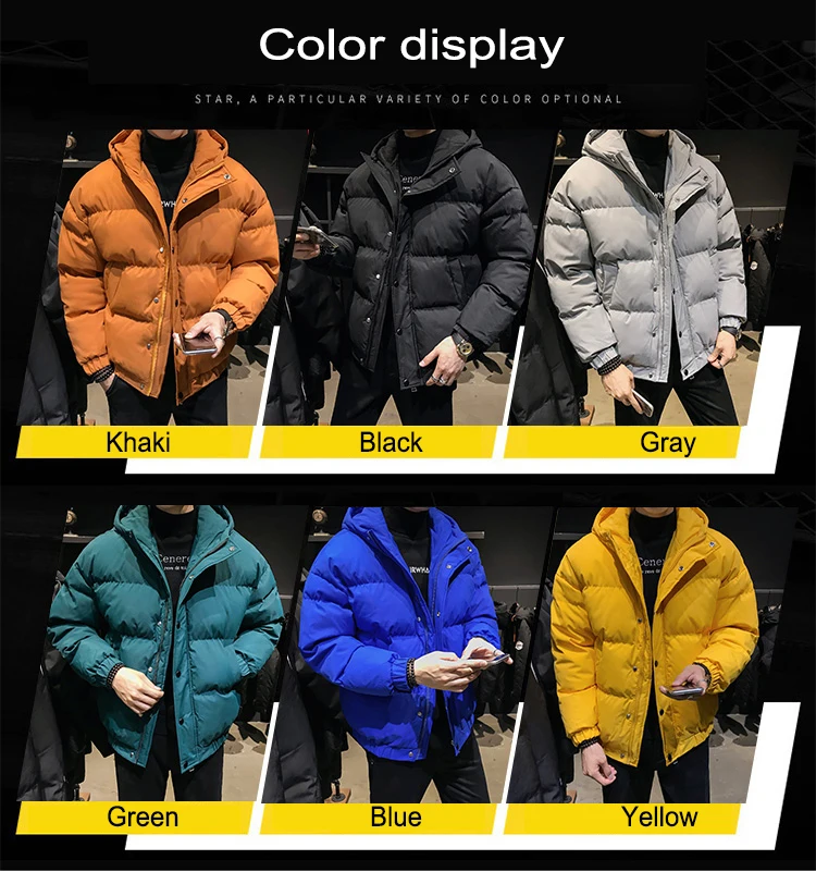Зимние корейские трендовые пальто, куртка, мужские модные стеганые пальто, уличная утолщенная теплая куртка, Мужская короткая одежда, мужская брендовая одежда