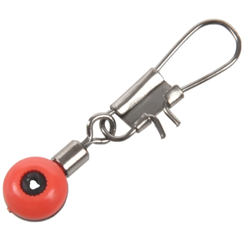

10 pcs Red Black beaded line around swirl connections 35mm long hook