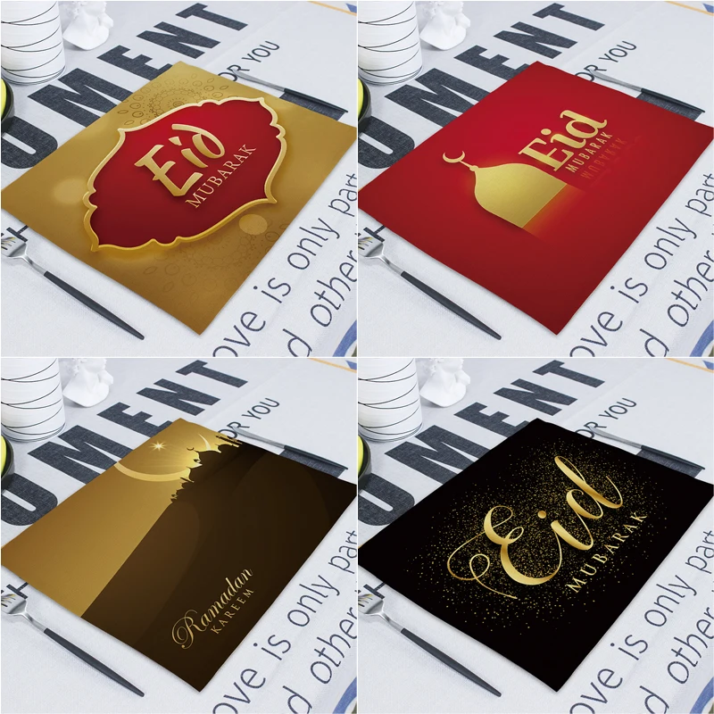 Eid Mubarak декоративные украшения на Рамадан украшение для домашнего стола размер