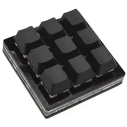 Teclado feito sob encomenda da personalização do teclado programável preto diy teclado 2/3/4/5/8/9/12 chave usb teclado macro teclado mecânico