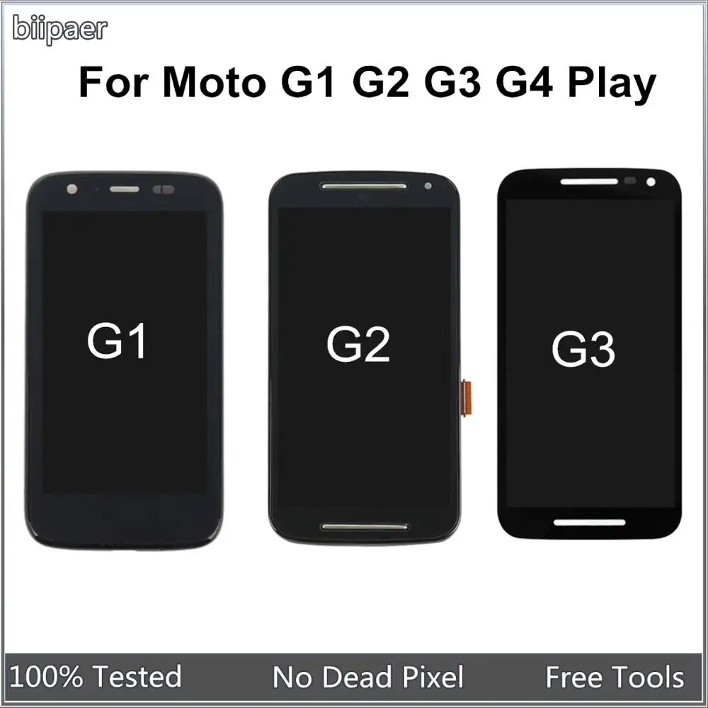 

LCD Display Touch Screen Digitizer Assembly For Motorola G G1 XT1032 G2 XT1063 XT1064 G3 XT1544 G4 Play XT1601 XT1602 LCD Screen