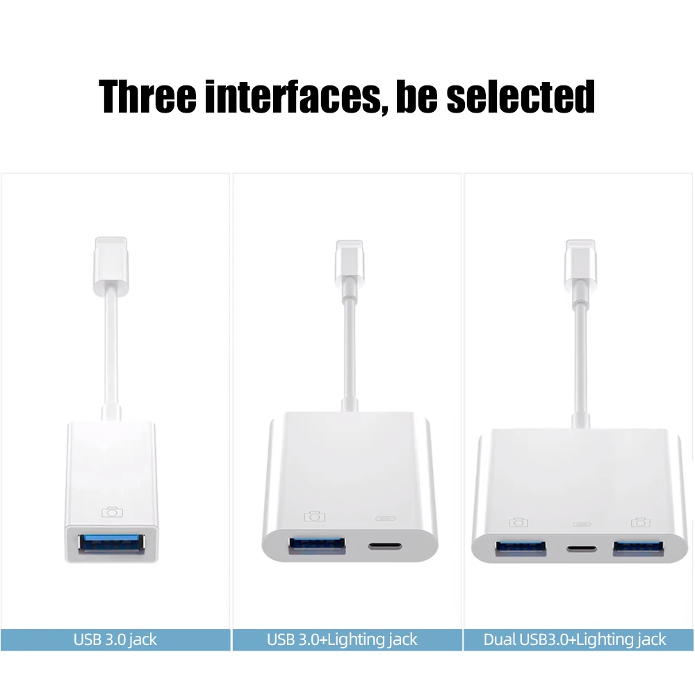 Адаптер ihuigol OTG USB для iPhone адаптер 3 0 конвертер мыши клавиатуры U диска камеры