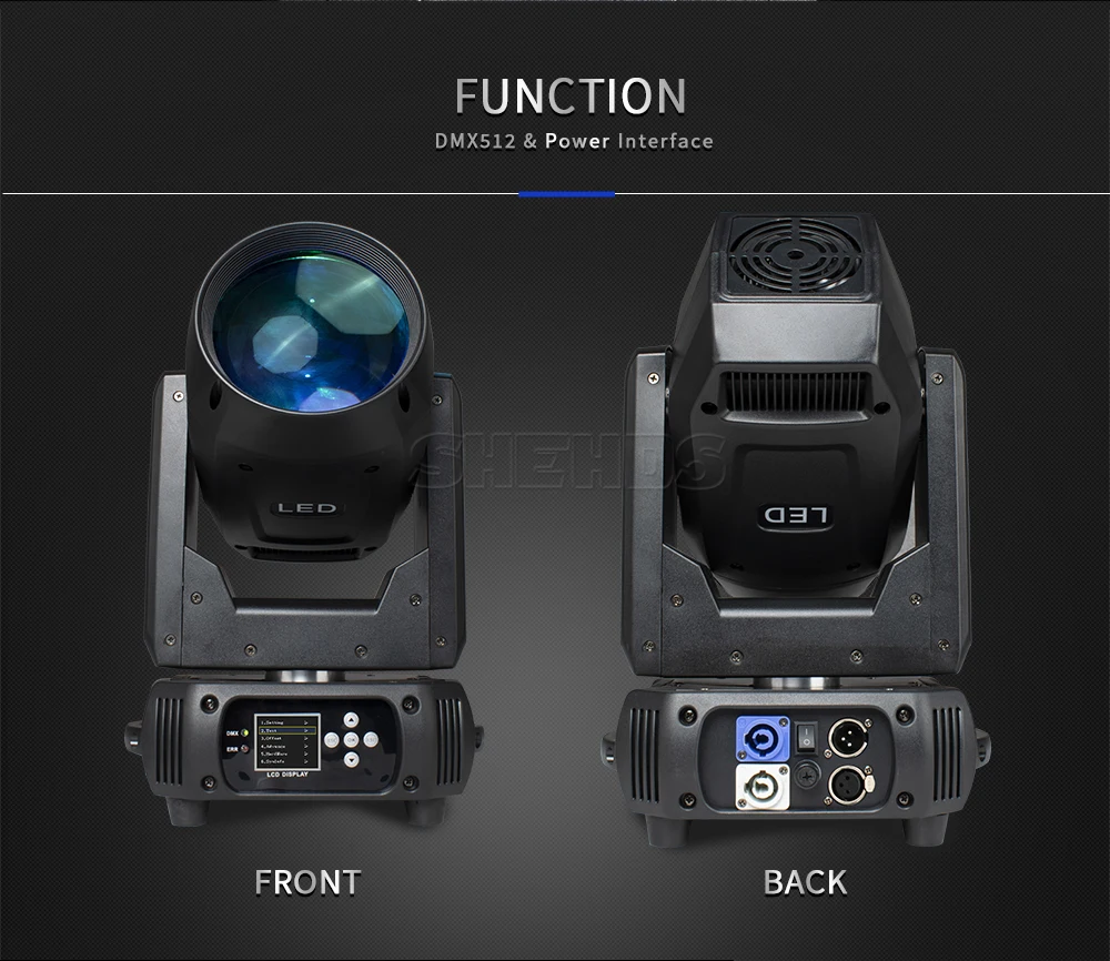 SHEHDS LED Beam 150W Moving Head Light 8/18 Prism DJ Stage Disco Ball Concert Wedding Professional Show