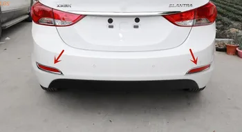 

For Hyundai Elantra 2012-2016 ABS Chrome rear fog lamps decorative frame anti-scratch protection car styling