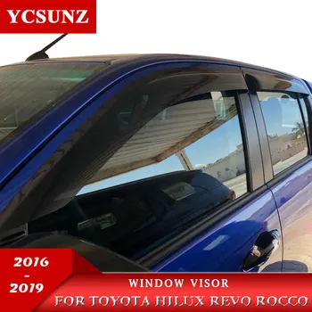

Side Window Deflectors Weather Shield Window Guard For Toyota Hilux Revo Rocco 2015 2016 2017 2018 2019 2020 SR5 Double Cab
