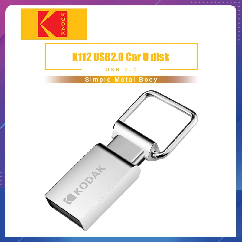 Usb флешка Kodak K112 16 Гб мини металлический USB флеш-накопитель 32 ГБ флеш-накопитель 64 ГБ флеш-накопитель U диск usb 2,0 Флешка memoria usb