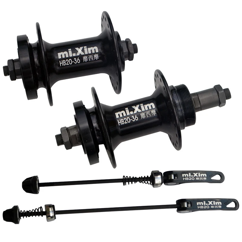

1 Pair MTB Mountain Bike Disc Brake Hubs Bicycle Spinning Flywheel 32 36 Holes Quick Release Levers