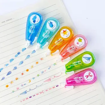 

Cute Cartoon Press Decorative Correction Tape Kawaii Sun Drop Decoration Tape For Kids School Scrapbooking Diary Gift Stationery