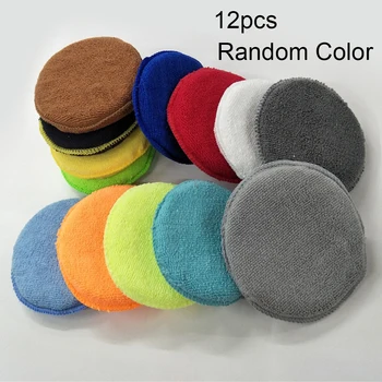 

12pcs Cleaning Thick High Density Foam Sponge Car Waxing Polish Applicator Pad