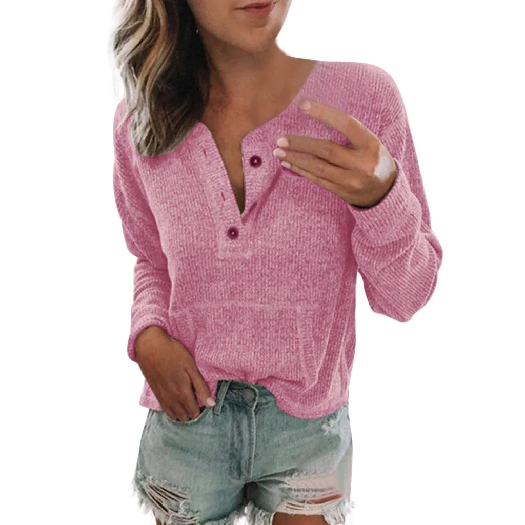 Sweater Women Sexy V Neck Button Sweater Winter Clothes Women Casual Long Sleeve Sweater Jumper Knitted Pullover Tops Pull Femme Sweater Women Sexy V Neck Button Sweater Winter Clothes Women Casual Long Sleeve Sweater Jumper Knitted Pullover Tops Pull Femme