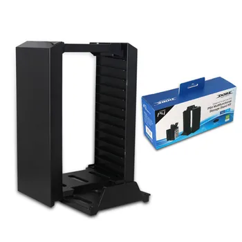 

Tower Vertical Stand + 12Pcs Game Dis Storage + Dual Controller Charger Dock Charging Station for PS4/Slim/Pro XboxOne S Console