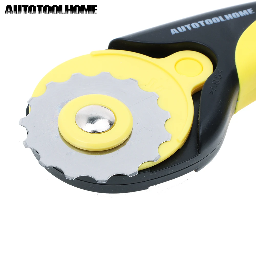 AUTOTOOLHOME 5 упаковок 45 мм кромка кромки Скип лезвия поставляется с футляром для хранения подходит для Olfa фискарс роторный резак