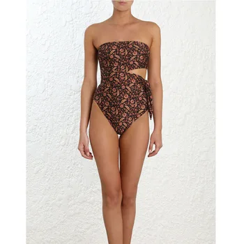 

May Female Beach Swimsuit Free Shipping On Big Breasts High Waisted Monokini Japanese Melting Australia New Strapless Sexy Waist