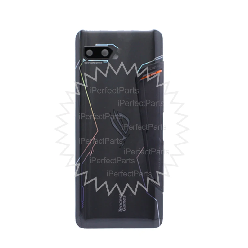 Для Asus ROG Phone II ZS660KL, крышка для батареи, задний корпус, чехол, Замена+ объектив камеры для ASUS phone 2 ZS660KL, задний корпус