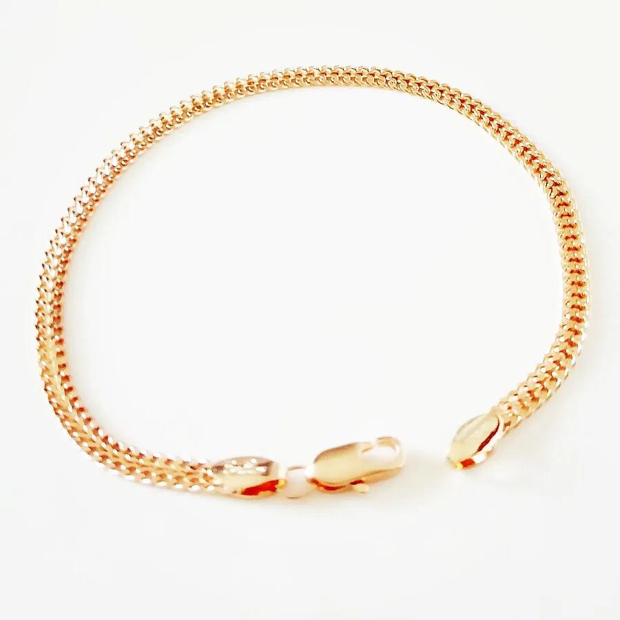 Женский браслет роскошные элегантные ювелирные изделия из золота 585 пробы