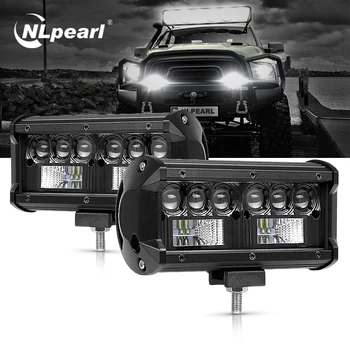 

Nlpearl Led Light Bar/Work Light Led Bar 5D CREE Spotlight Led Fog Light For Offroad Jeep 4x4 ATV SUV Truck Tractors 12V 24V