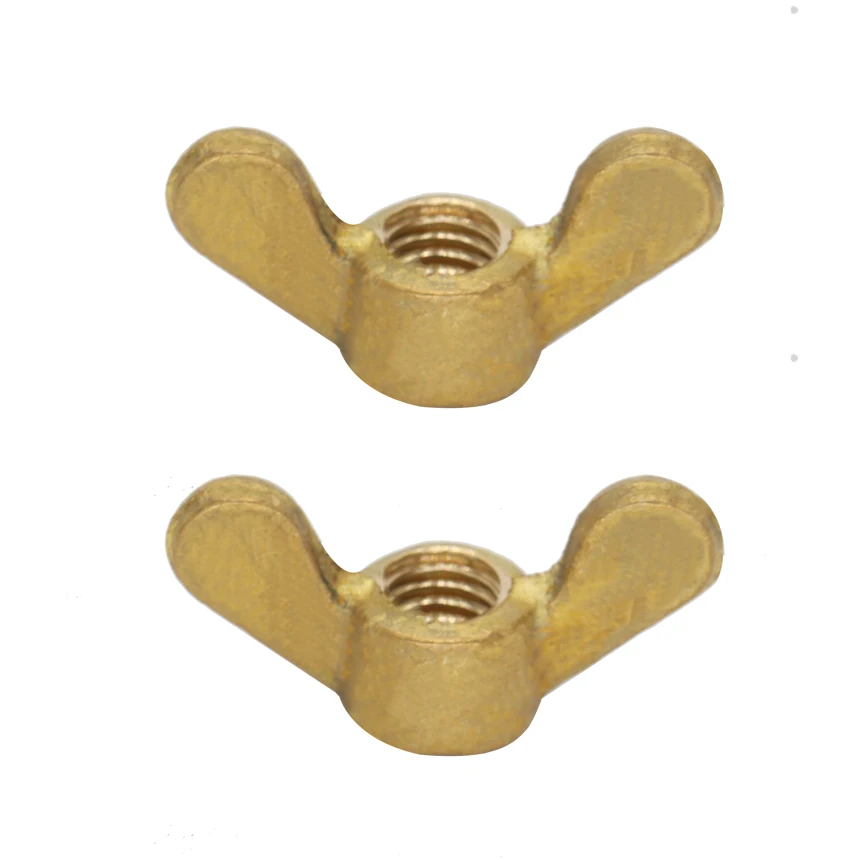 

M3 M4 M5 Brass Bronze Thumb Butterfly Claw Nuts Hand Twist Tighten Ear Thumb Wing Nut