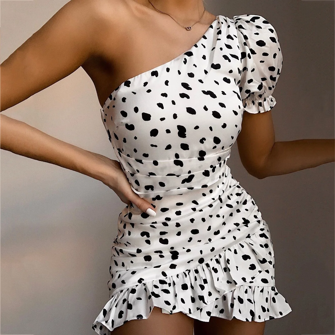 Women White Sexy Midi Dress Fashion 