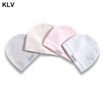 

4 Pcs/set Baby Kids Cap Soft Cotton Girls Boys Hat Simple Stripes Newborn Infants Birth Hats Gifts