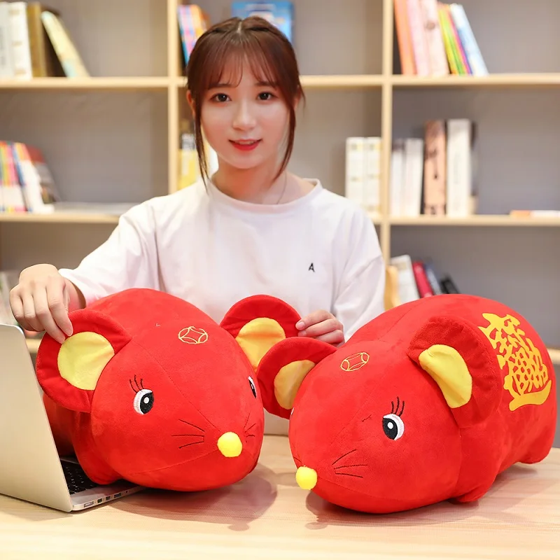Год крысы Kawaii китайское платье талисман Крыса Мышь в Танг костюм Китайский Год Вечерние украшение-кукла игрушка детский подарок