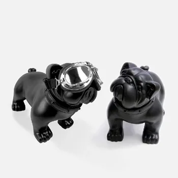 

Sales European Style Simulation French Bulldog Colophony Crafts Statue Show Window Decoration Kids Gift G1758