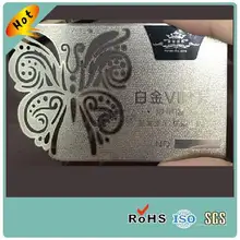 Персонализированные классические элегантные Серебряные Матовые визитные карточки свободного дизайна