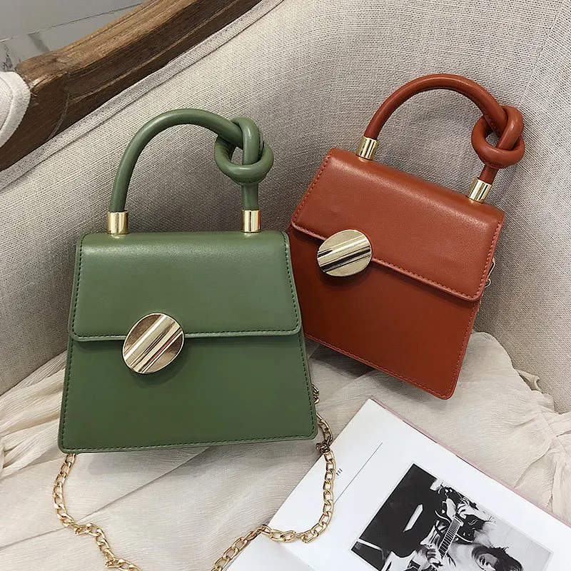 

Women European Small Square Bag 2019 New High Quality PU Leather Women's Designer Handbag Chain Shoulder Messenger Bags Clutch