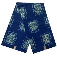 Оригинальная Настоящая Африканская ткань Базен Воск Принт ткань Анкара ткань хлопок Дамасская африканская Базен ткань для платья 6 ярдов 12408