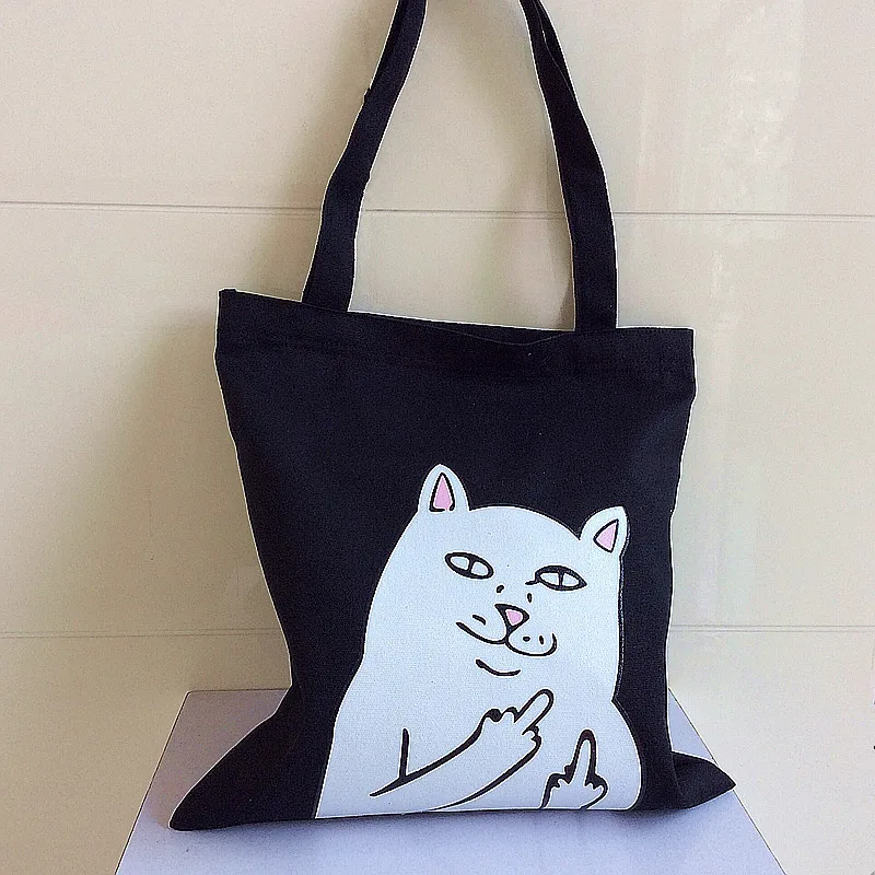 

Micro 2018 New Style Cheap Cat Shoulder Cloth Bag Fashion Korean-style Canvas Bag Women's Tote Bag