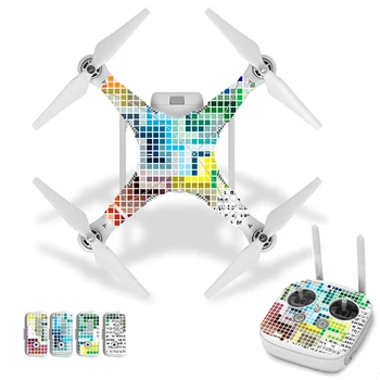 

Colorful Block Style Vinyl Skin Sticker for DJI Phantom 3 Drone And Remote Controller 0152