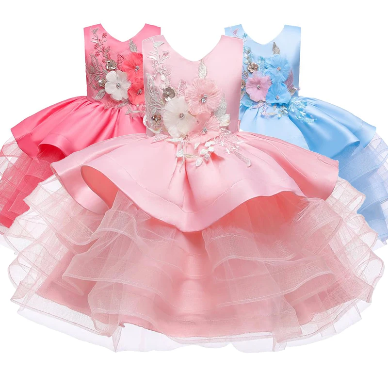 Детское платье с аппликацией в виде бабочки для девочек; платье с цветочным узором для девочек на свадьбу, выпускной вечер; нарядное кружевное фатиновое платье принцессы; детская одежда для девочек