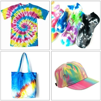 

12 Color Tie Dye Kit Kid Tie Dye Art Set One-Step Adults Fabrics Dye Paints Supplies Fashion Festival DIY Art Craft Gift