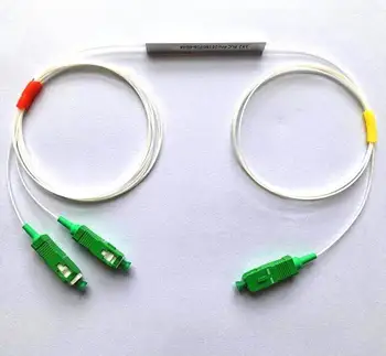 

Splitter Sc Apc Fiber Sc/apc-Connector Mini Optical-Plc 1x2 Steel 10PCS 1:2 Tube-Type