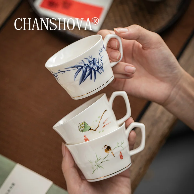 CHANSHOVA 100 мл керамическая кофейная чашка ручной росписи в китайском стиле чайные