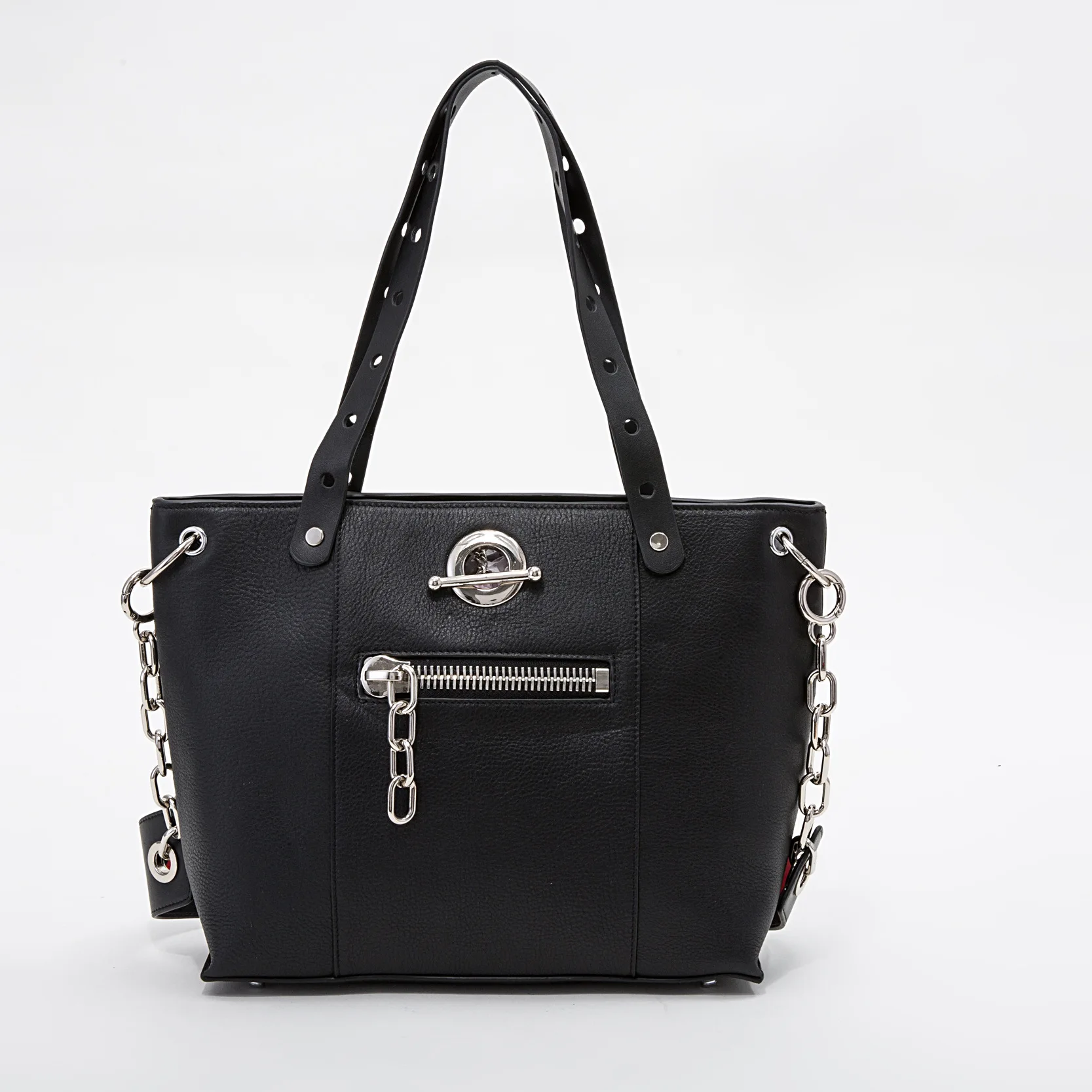 

Genuine Cow Leather Tote Women Shoulder Bag Chain Large Capacity Designer Drop Shipping High Quality Export Leftover Stock Socia