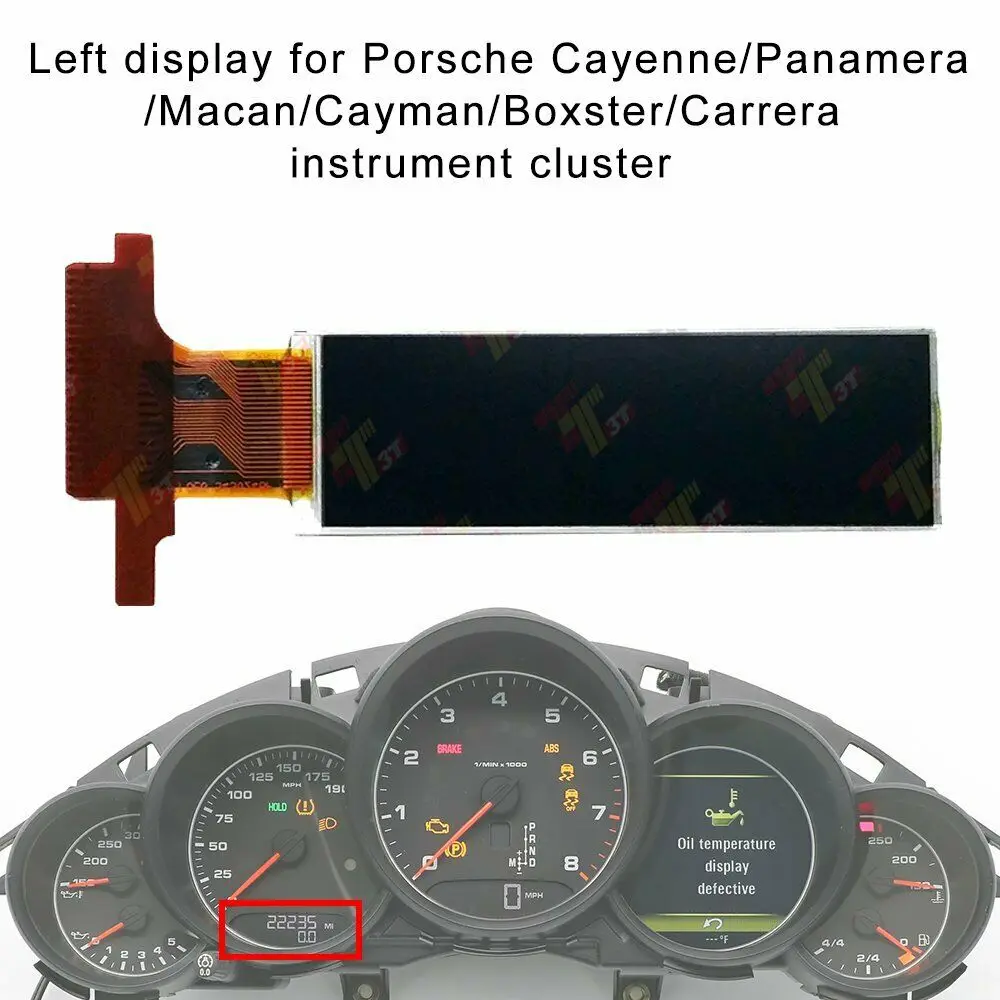 Speedometer Dash Cluster Middle Left Lcd Display For Porsche Cayenne