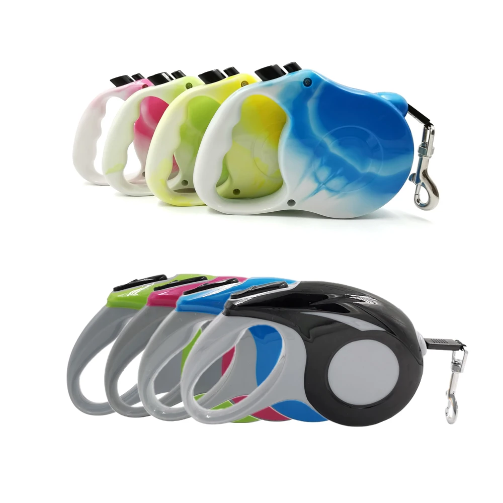 Correa retráctil duradera para perros y cachorros, accesorio automático de nailon, extensible para caminar, correr, mascotas pequeñas y mediadas